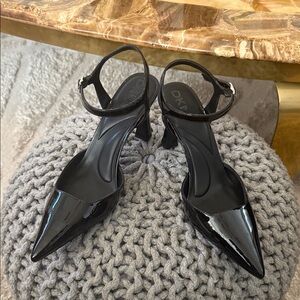 DKNY Black Patent Heels